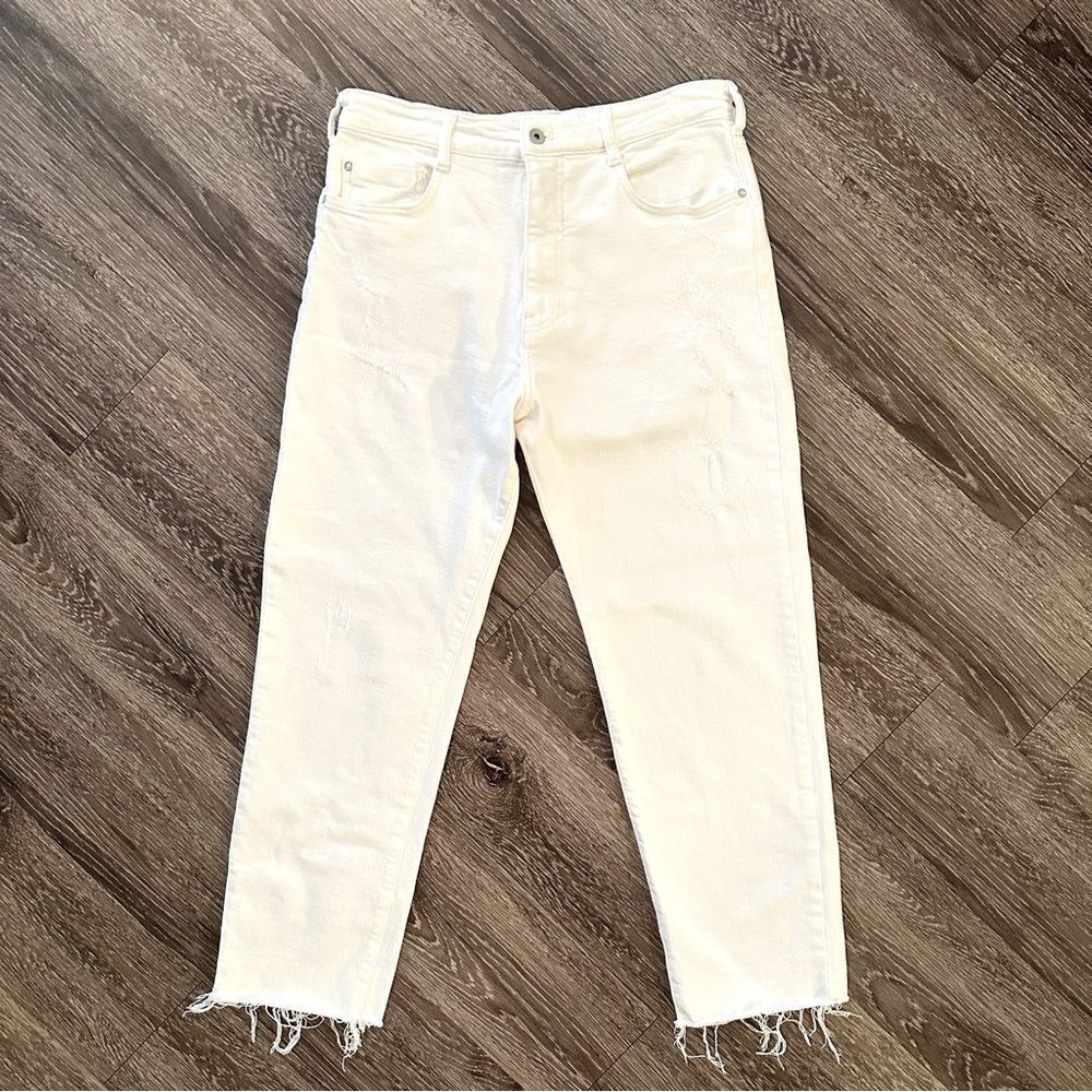 Pilcro the borrowed white jeans